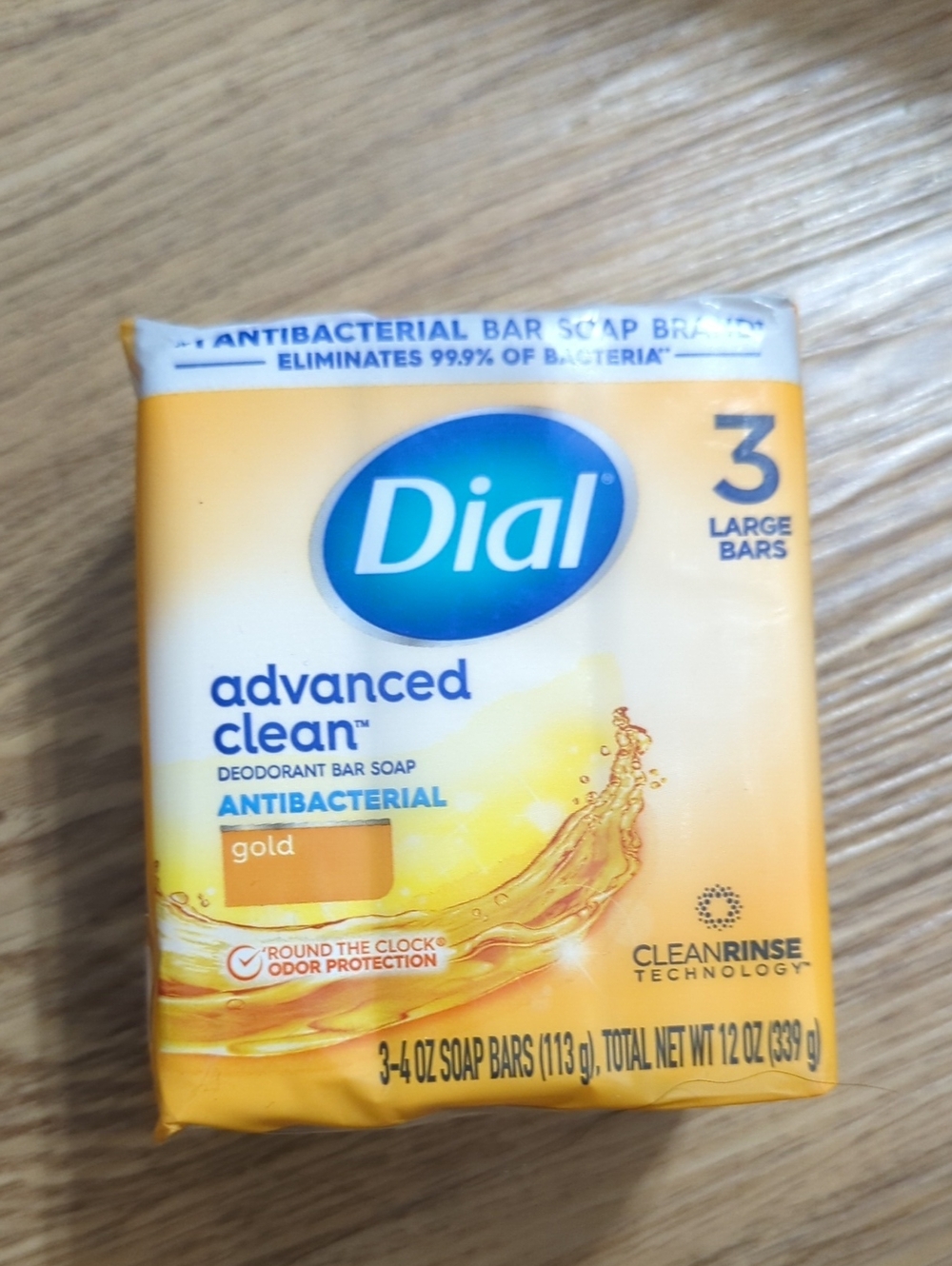 Dial Advanced Clean Antibacterial Gold Bar Soap - Yellow